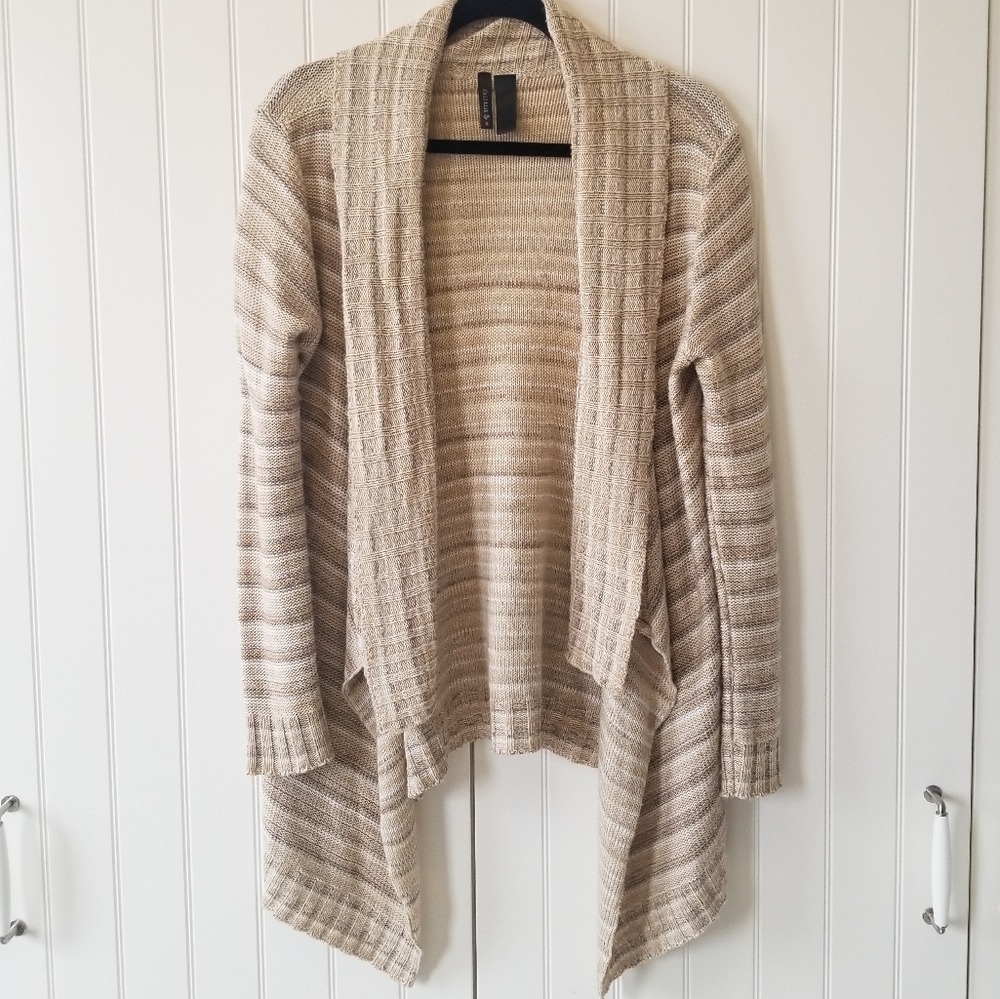 Beige Knit Cardigan - Womens S